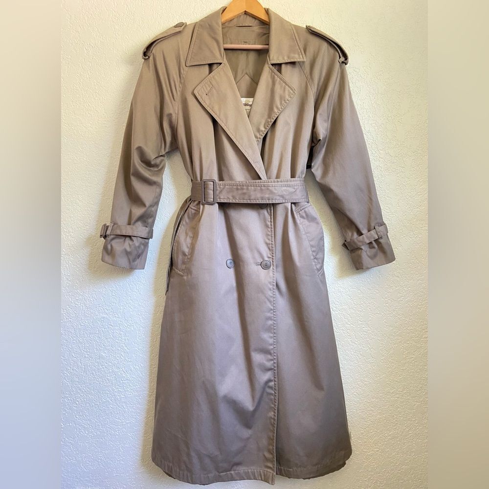 Vintage Worthington Beige Double Breasted Trench Coat